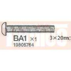 Tamiya Rundkopf -Schrauben M3 3x20mm (10 Stk.) #9805764