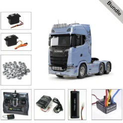 Tamiya 56368 Scania 770 S 6x4 3-Achser BUNDLE "Silber"