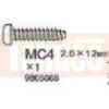 Tamiya Schneidschrauben 2.6x12mm (4 Stk.) DT-01 #9805668