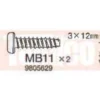 Tamiya Schneidschraube 3x12mm (4 Stk.) #9805629
