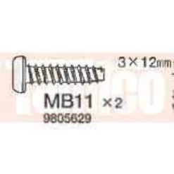 Tamiya Schneidschraube 3x12mm (4 Stk.) #9805629