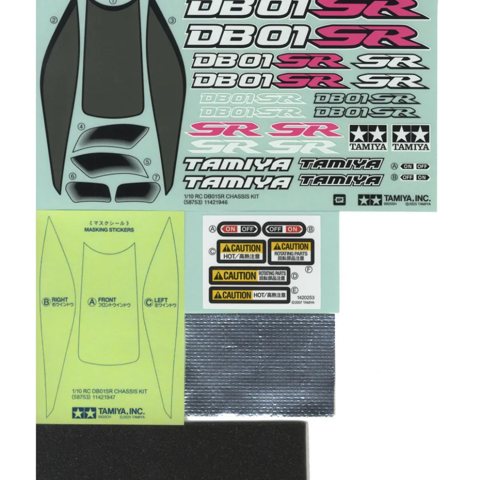 Tamiya 19490171 Sticker / Aufkleber DB-01SR 58753
