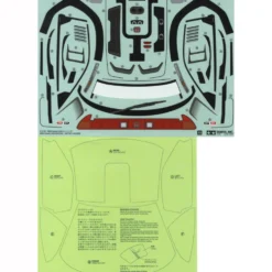 Tamiya 19490128 Sticker / Aufkleber Honda NSX 1998 Racing