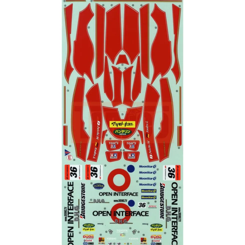 Tamiya 19808099 Sticker / Aufkleber Open Interface Toms
