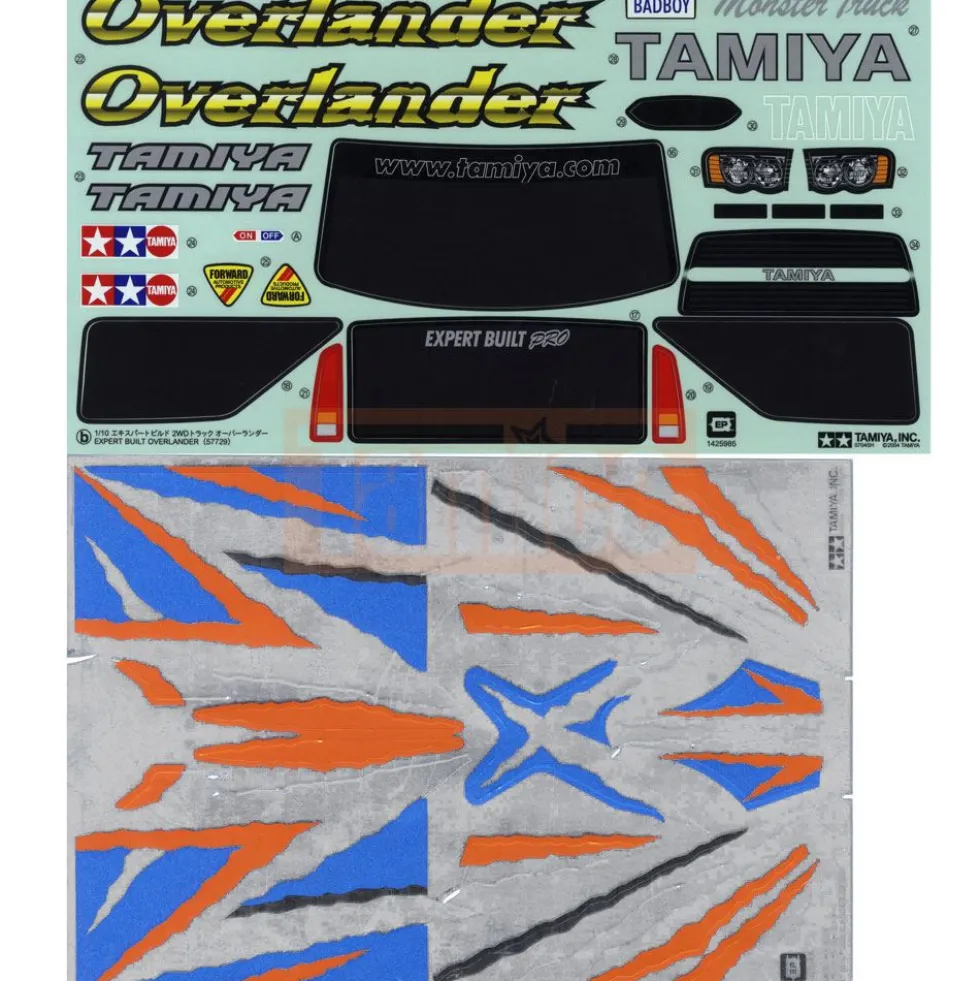 Tamiya 19805956 Sticker / Aufkleber Overlander Truck