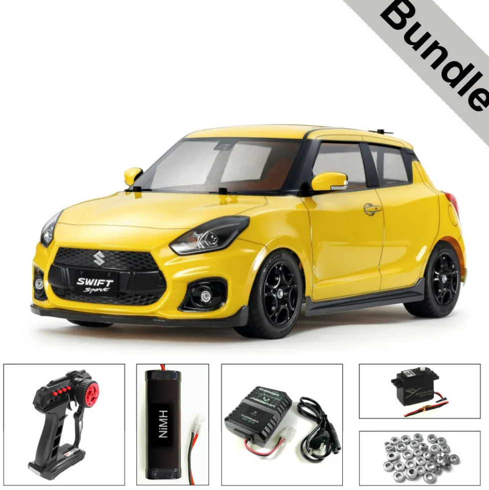 Tamiya 58679 Suzuki Swift sport M-05 BUNDLE "Silber"
