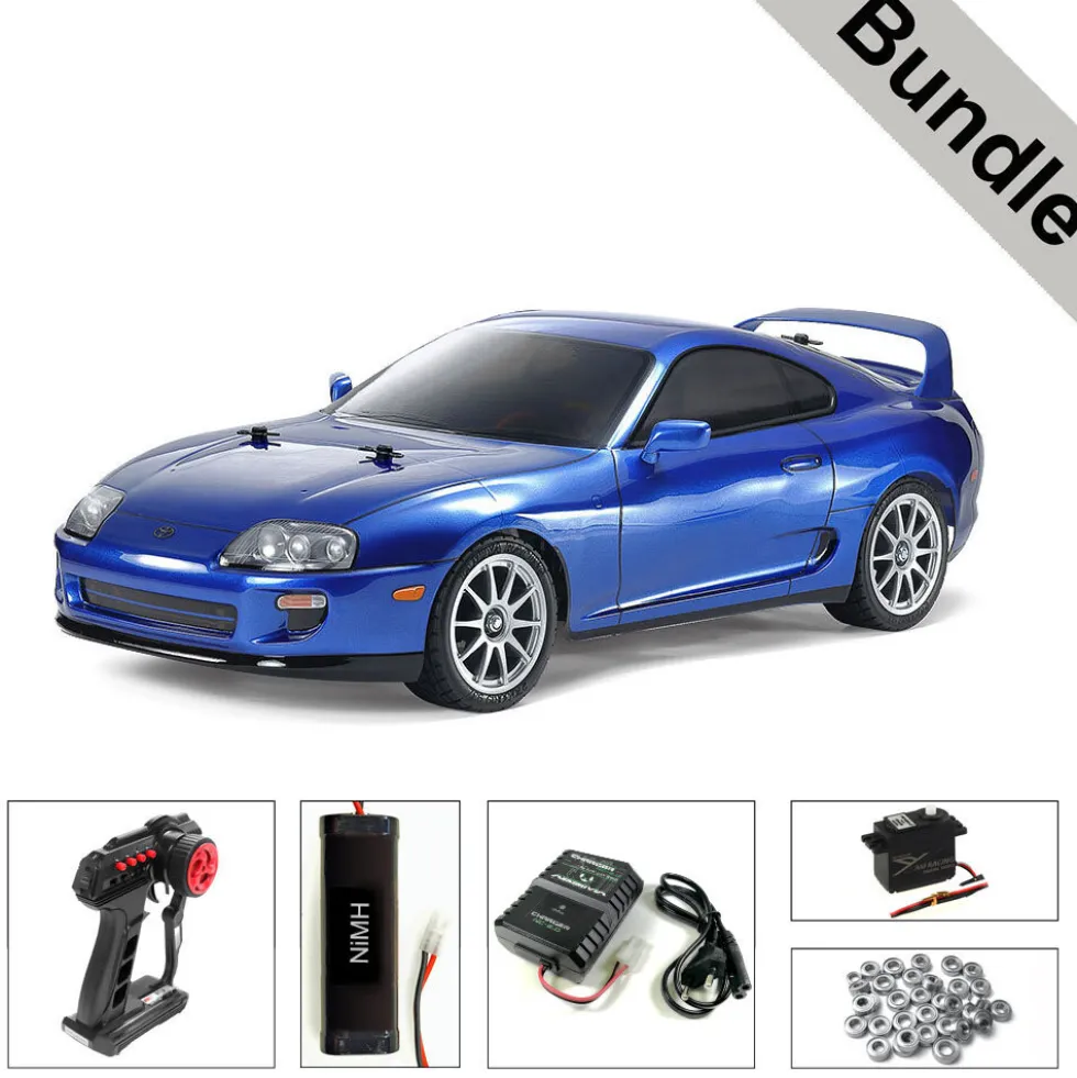 Tamiya 58733 Toyota Supra (JZA80) BT-01 BUNDLE "Silber"