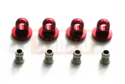 Tamiya TRF Alu Dämpfer-Endkappen oben Rot (4 Stk.) #49312