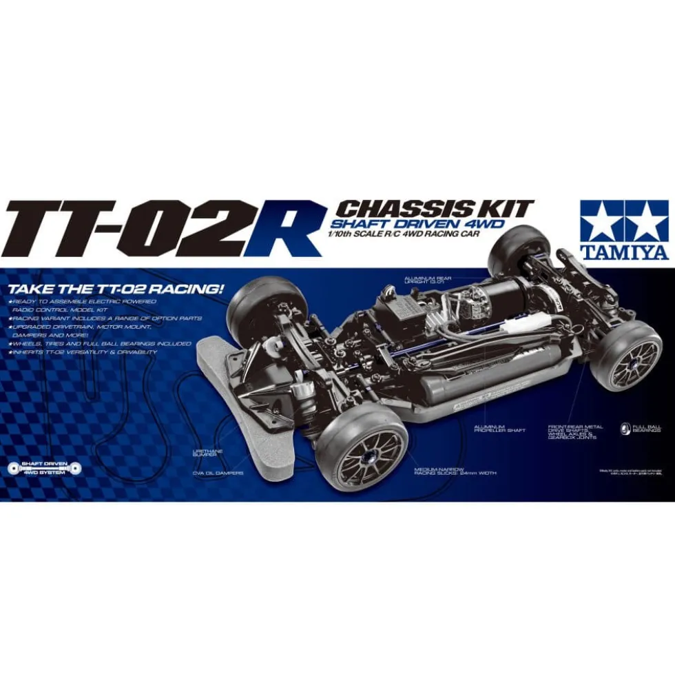 Tamiya 47326 TT-02R Chassis Bausatz