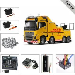 Tamiya 56362 Volvo FH16 Abschlepper 8x4 BUNDLE "Silber"