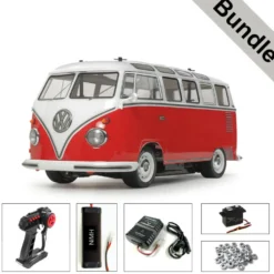 Tamiya 58668 VW Bus Type 2 (T1) Samba M-06 BUNDLE "Silber"