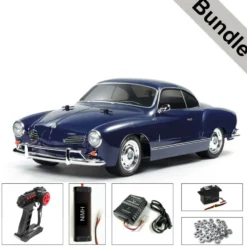 Tamiya 58677 VW Karmann Ghia M-06 BUNDLE "Silber"