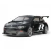 Tamiya 47452 VW Scirocco R-Line (TT-01E) Bausatz (schwarz vorlackiert)