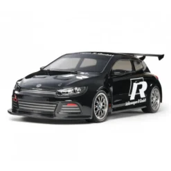 Tamiya 47452 VW Scirocco R-Line (TT-01E) Bausatz (schwarz vorlackiert)
