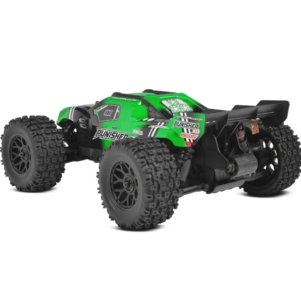 Team Corally Punisher XD RTR 1:12 Brushed 2S (mit Akku + Lader) Grün