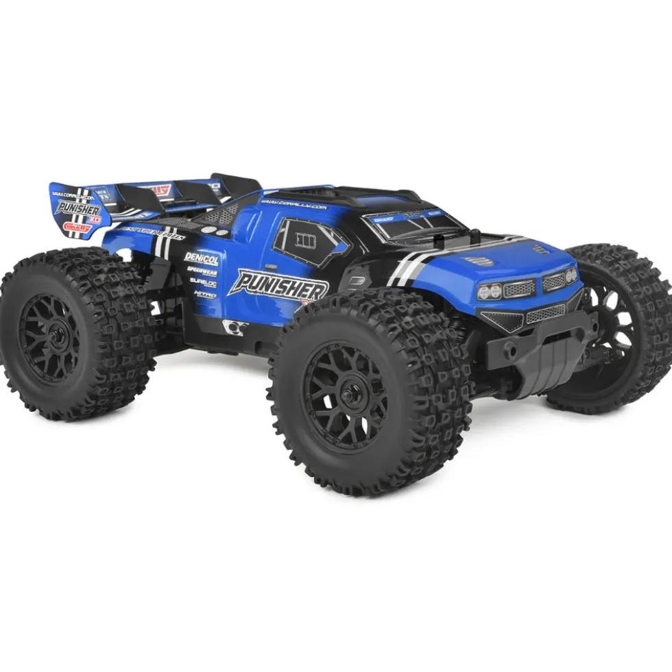 Team Corally Punisher XD RTR 1:12 Brushed 2S (mit Akku + Lader) Blau