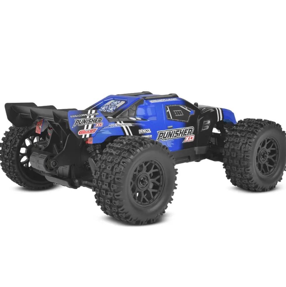 Team Corally Punisher XD RTR 1:12 Brushed 2S (mit Akku + Lader) Blau