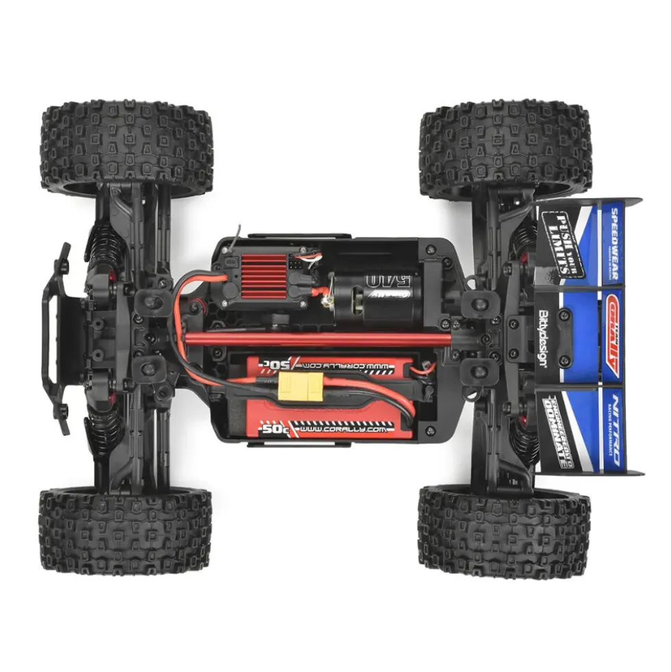 Team Corally Punisher XD RTR 1:12 Brushed 2S (mit Akku + Lader) Blau