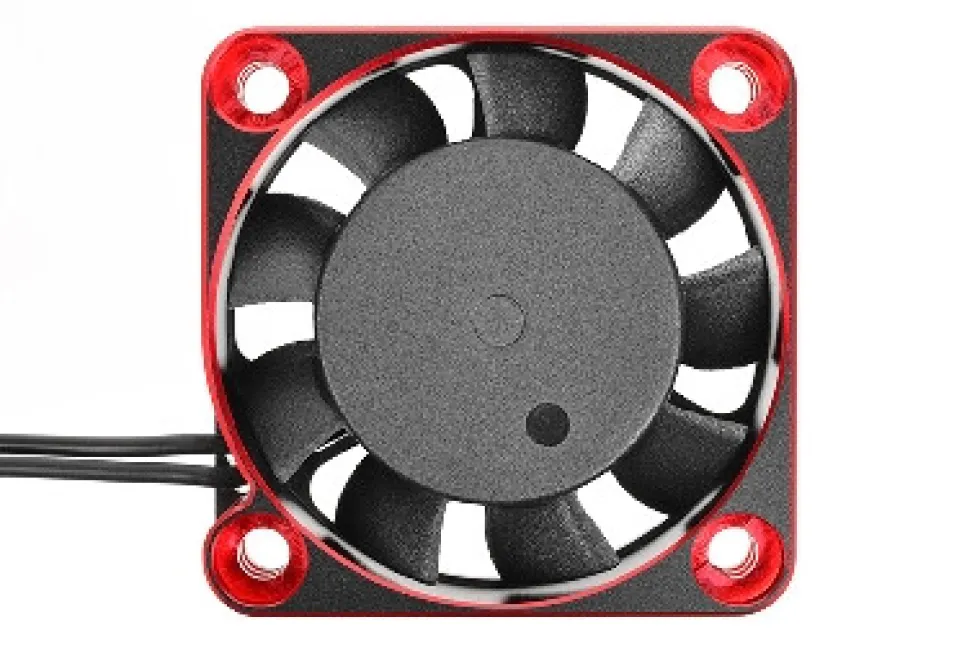 Team Corally Ultra High Speed Cooling Fan / Lüfter TF-30 30mm Black/Red