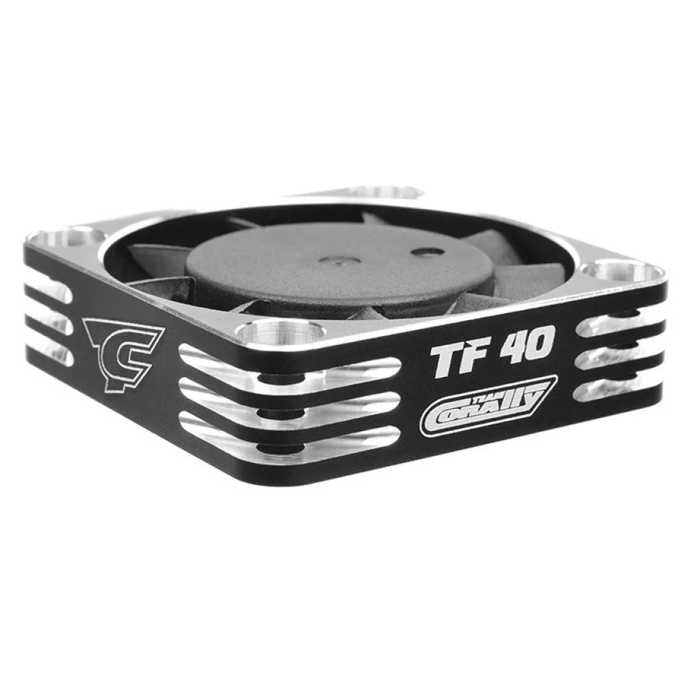 Team Corally Ultra High Speed Cooling Fan / Lüfter TF-40 40mm Black/Silver