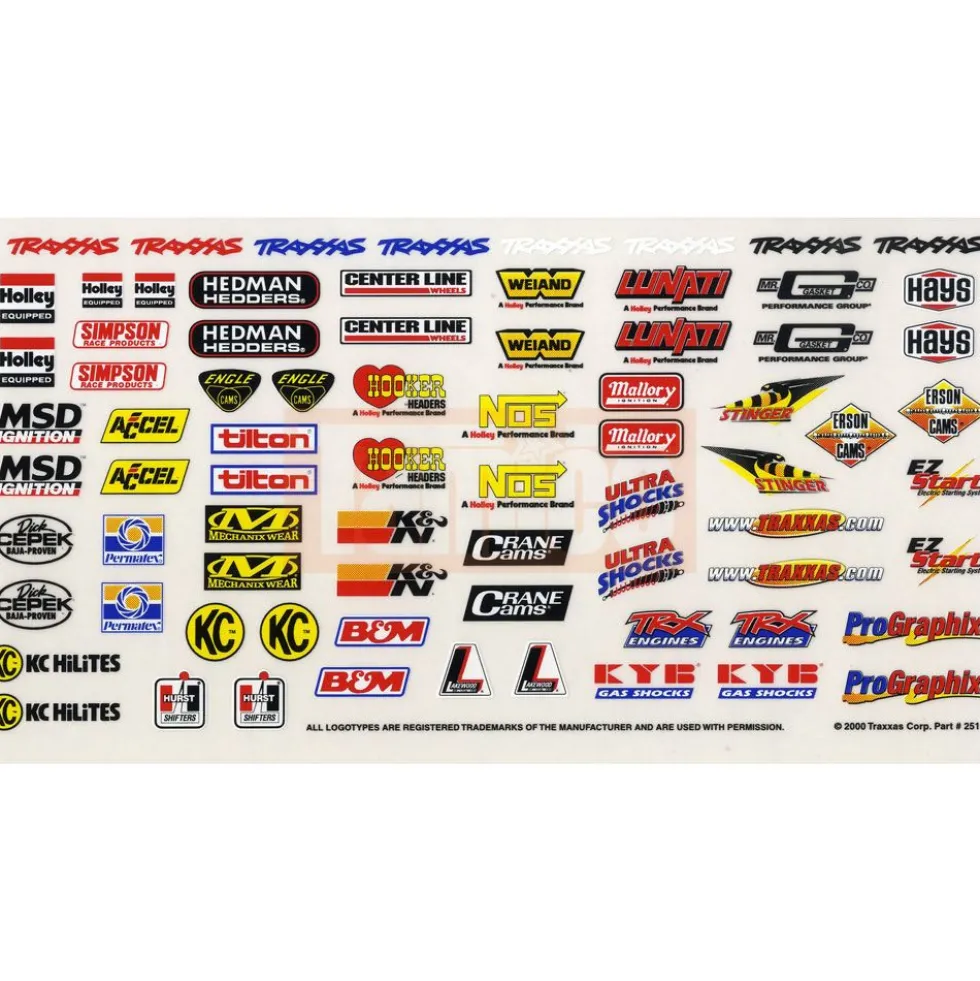 Traxxas 2514 Sponsor Aufkleber-Set
