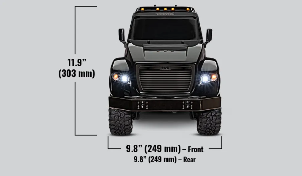 Traxxas TRX-6 RC Hauler Truck 6x6 RTR mit Winde ohne Akku/Lader Schwarz