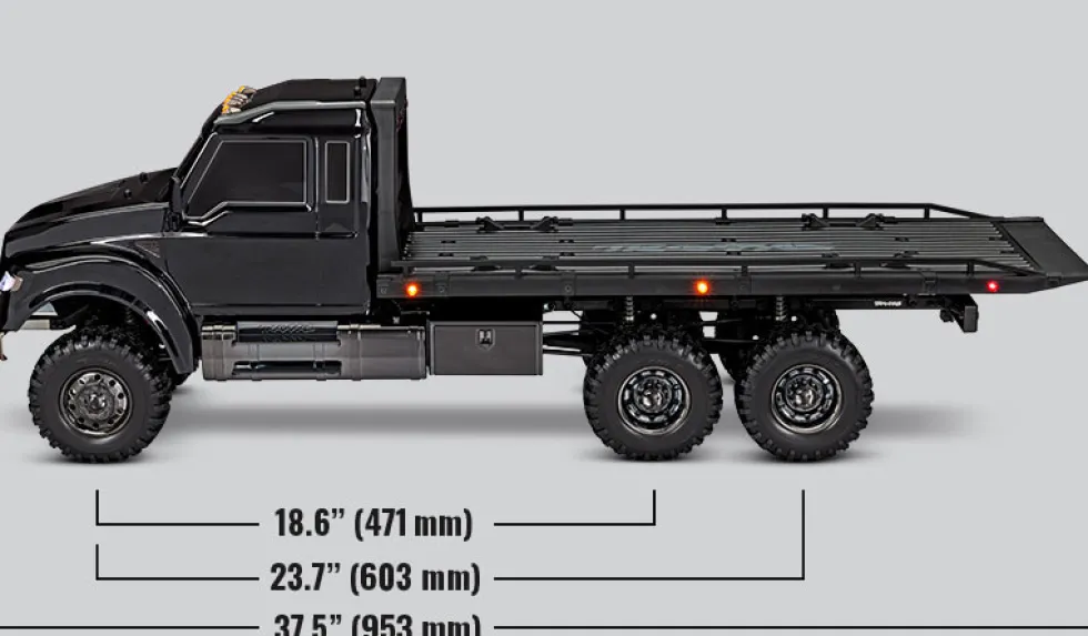 Traxxas TRX-6 RC Hauler Truck 6x6 RTR mit Winde ohne Akku/Lader Schwarz