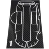 Xtra Speed Carbon Design Aufkleber für Futaba T10PX