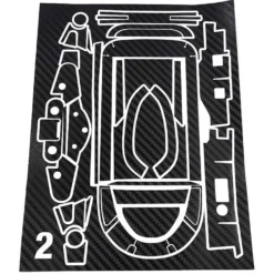 Xtra Speed Carbon Design Aufkleber für Futaba T10PX