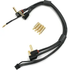 Yeah Racing Akku-Ladekabelkabel 2S 4mm/5mm mit Winkelstecker