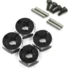 Yeah Racing Alu Aluminum Hex Adaptor Set 12x5.5mm Schwarz