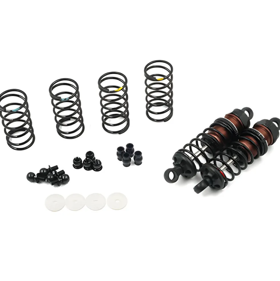Yeah Racing Alu Big Bore Go 65mm Dämpfer (2) schwarz