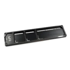 Yeah Racing Alu & Carbon Screw Tray 18x4,2x0,6cm Schwarz