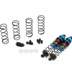 Yeah Racing Alu Dämpfer Big Bore Go 80mm (2) blau