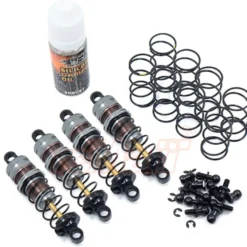 Yeah Racing Alu Dämpfer-Satz 60mm (4) Gunmetal