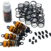 Yeah Racing Alu Dämpfer-Satz (4, orange) TT-01 / TT-02 / TA05
