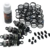 Yeah Racing Alu Dämpfer-Satz (4 Stk., grau) TT-01 / TT-02 / TA05