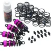 Yeah Racing Alu Dämpfer-Satz (4 Stk., pink) TT-01 / TT-02 / TA05