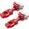Yeah Racing Alu Karosserie-Halter Invisible Body Mounting System (2) Rot