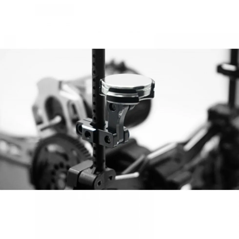 Yeah Racing Alu Karosserie-Halter Invisible Body Mounting System (2) Rot
