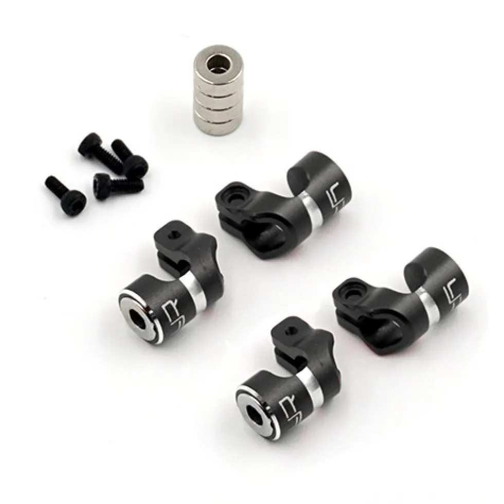 Yeah Racing Alu Magnetic Body Hole Marker for 6mm Bodyposts Schwarz