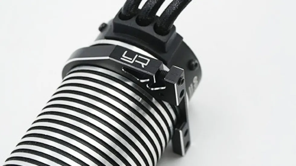 Yeah Racing Alu Motorlüfter-Halter für 1:8 Motore schwarz