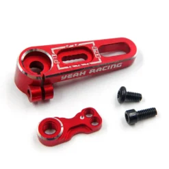 Yeah Racing Alu Servohorn (verstellbar 15,5-20mm) 25T rot