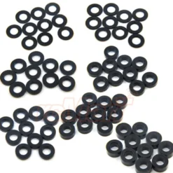 Yeah Racing Alu Unterlegscheiben/Shimscheiben M3x6mm Flat Washer (0.25/0.5/1.0/1.5/2.0/2.5/3mm) Schwarz (70)
