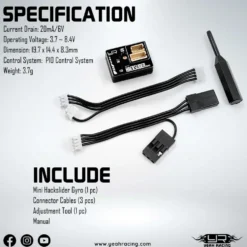 Yeah Racing Drift Performance Tuned Gyro V4 For Mini Drift RC