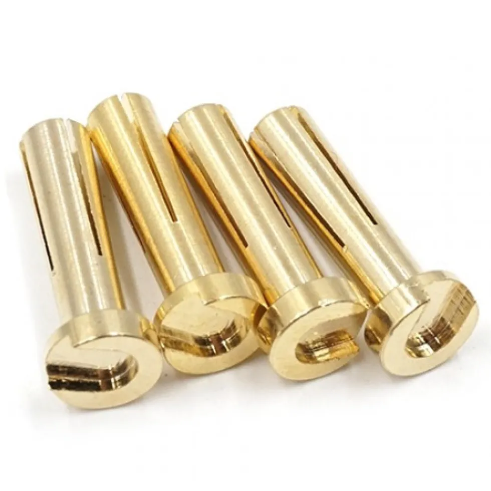 Yeah Racing 4mm Messing Akku-Stecker 18mm (4)