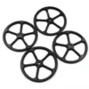 Yeah Racing Setup Wheels (4 Stk.) 1:10 Tourenwagen schwarz
